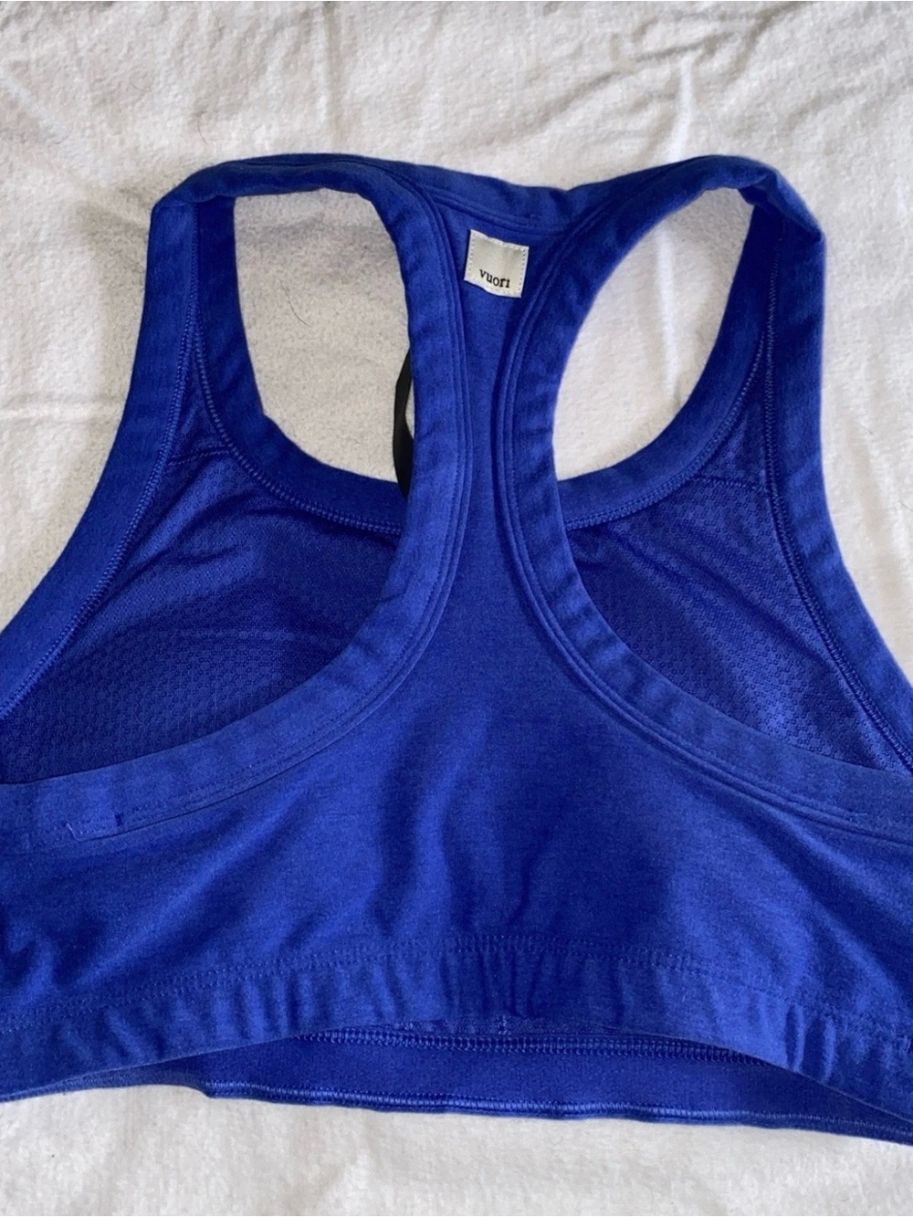 Vuori Cobalt Blue Racerback Sports Bra - Small - J9 - Picture 3 of 11